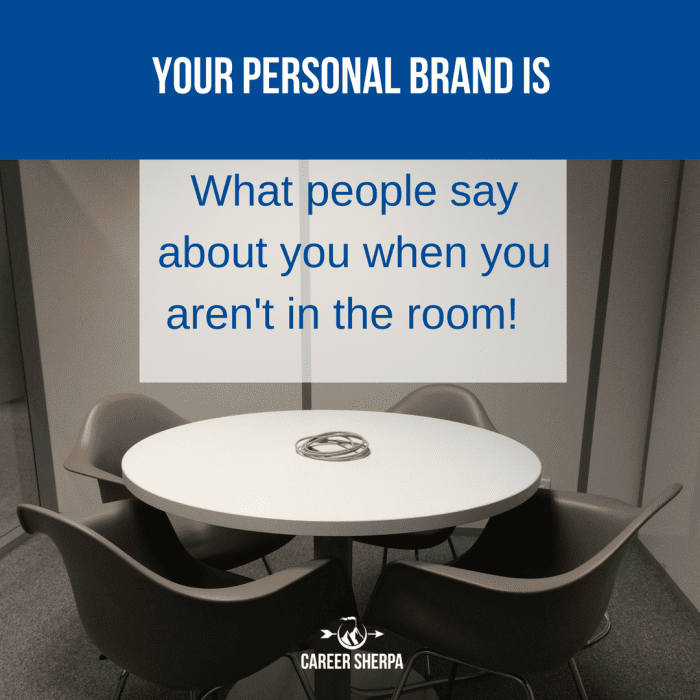 your personal brand is