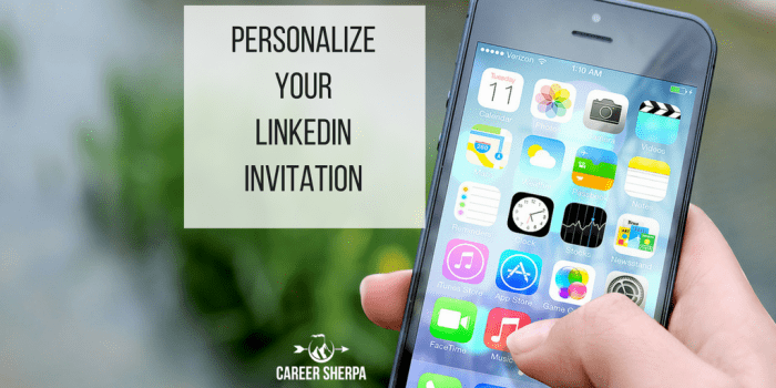 personalize LinkedIn invitation