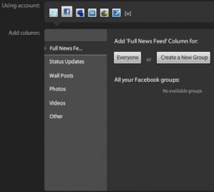 facebook on tweetdeck