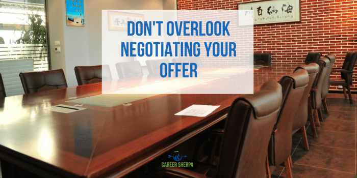 Negotiating Your Offer