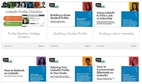 LinkedIN student resources