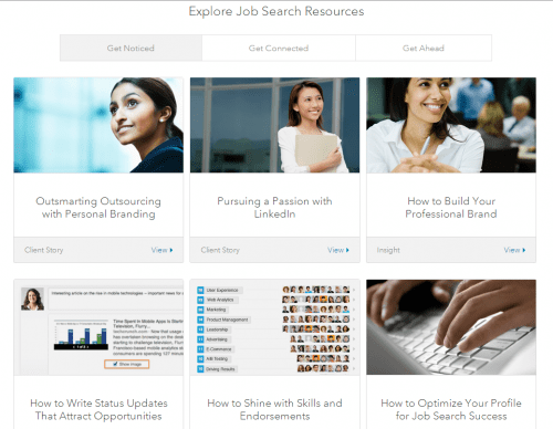 linkedin job search resources 