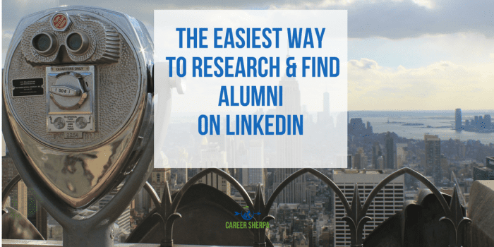 The Easiest Way to Research and Find Alumni on LinkedIn