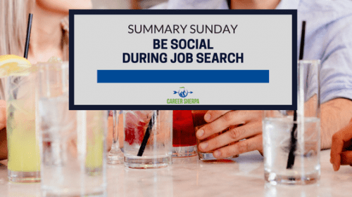 be social during job search