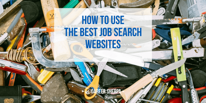 How To Use Job Search Websites