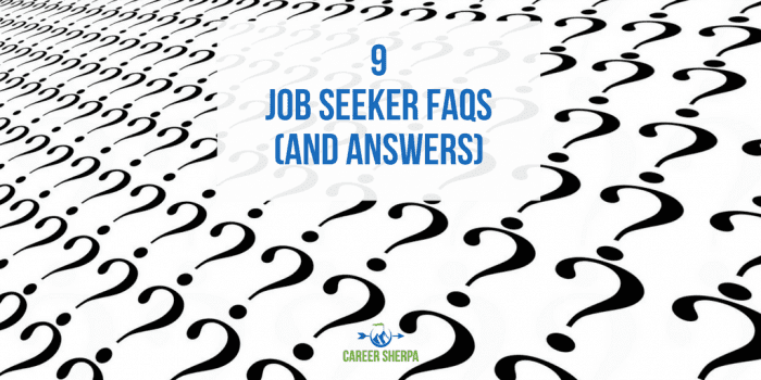 Job Seeker Frequently Asked Questions