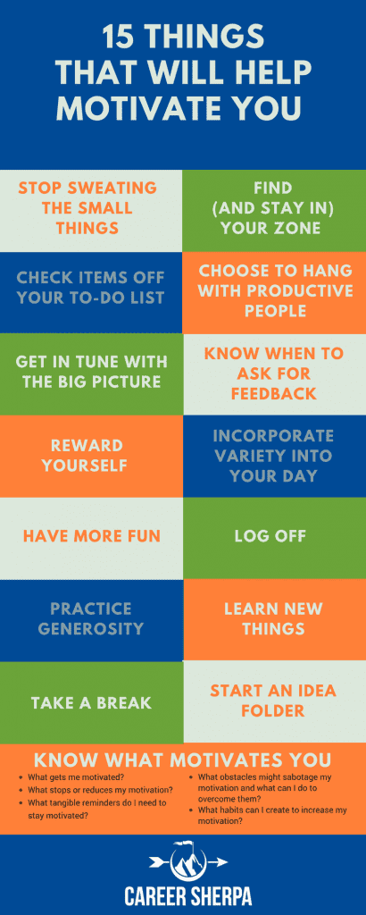 15 Things That Will Help Motivate You INFOGRAPHIC