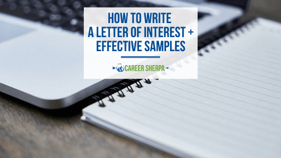 how to write a letter of interest