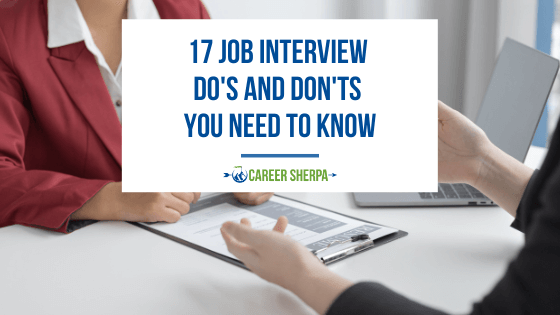 Job interview dos and don’ts