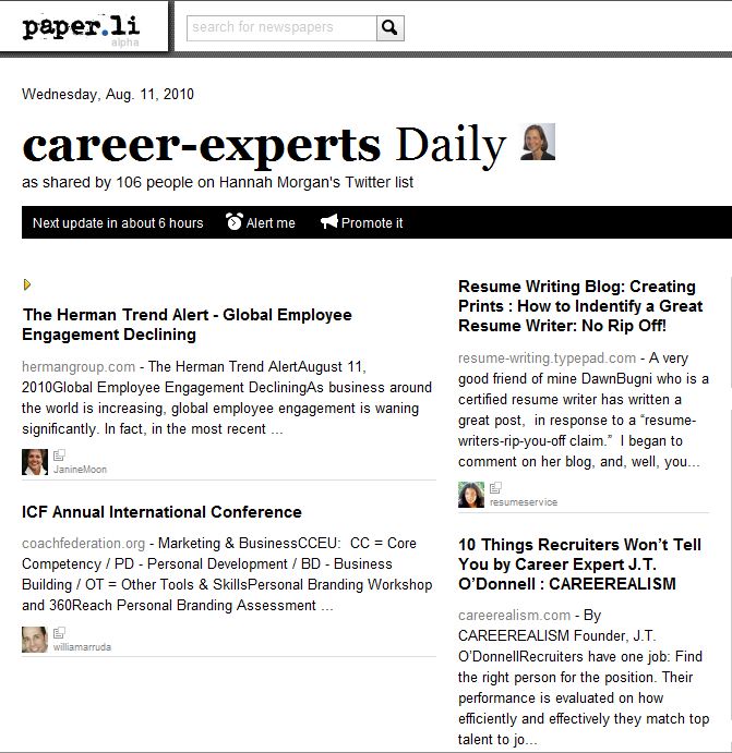 career experts daily