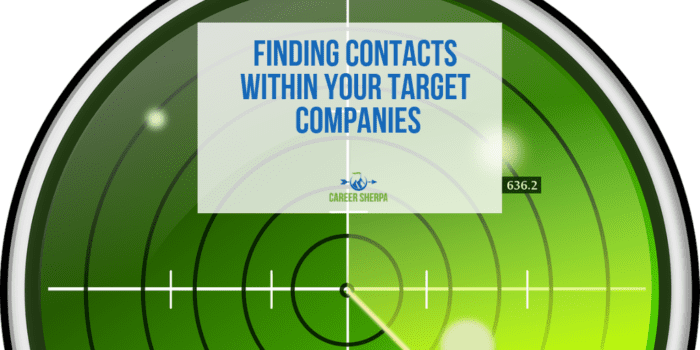 Finding Contacts Within Your Target Companies