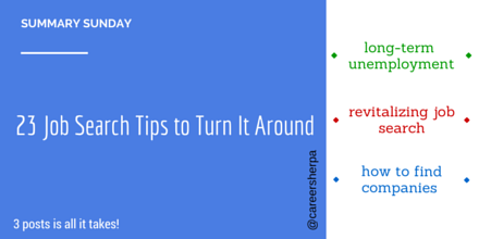 23 job search tips to turn it around #summarysunday