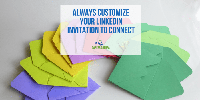 customize invitation to connect