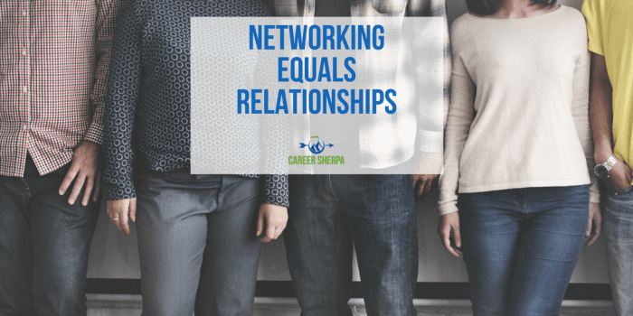 networking equals relationships