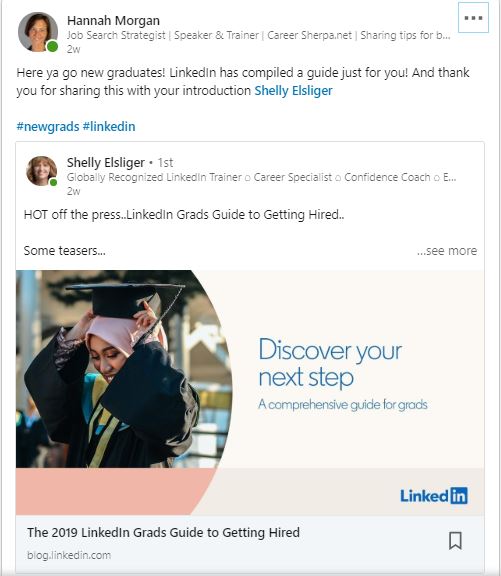 18++ Linkedin graduation post example