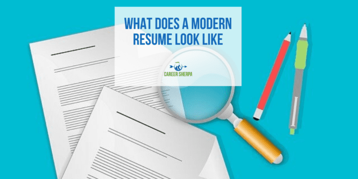 What Does A Modern Resume Look Like