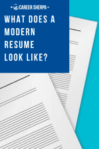 Modern resume tips