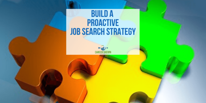 build a proactive job search strategy