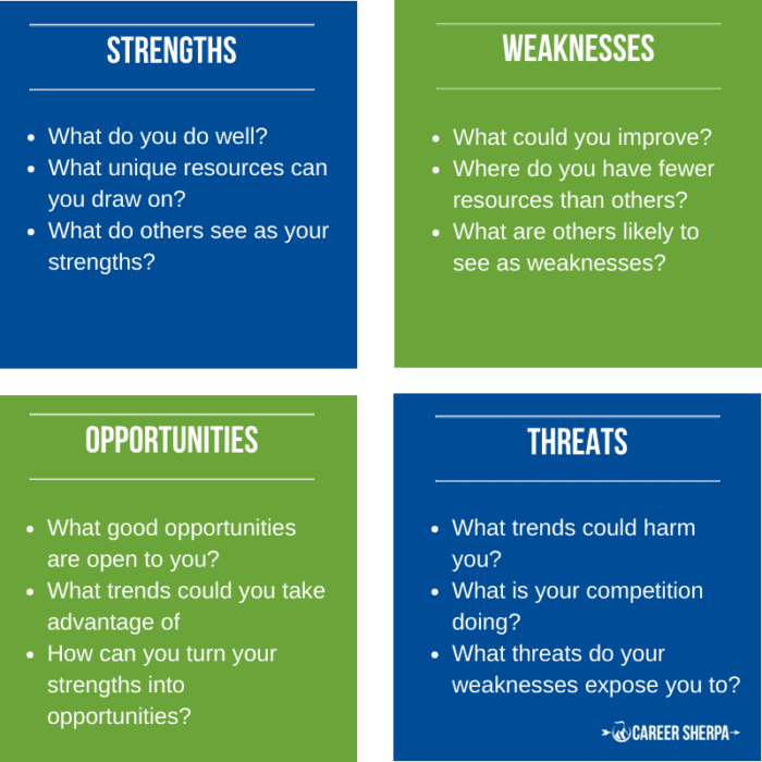 SWOT Analysis for job search