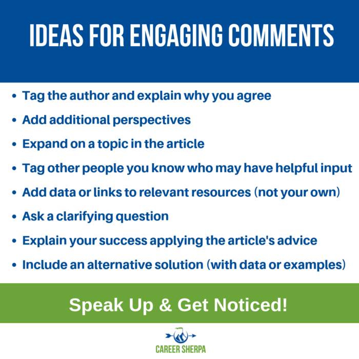 ideas for engaging comments