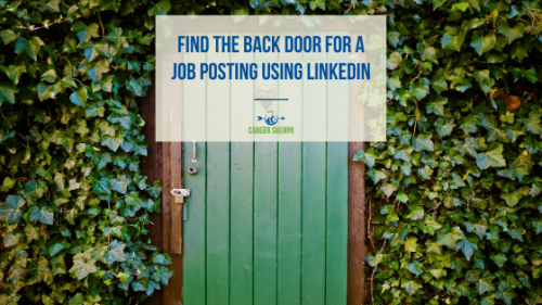 Find the Back Door for a Job Posting Using LinkedIn