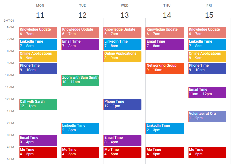 Structure Your Week During Job Search Career Sherpa