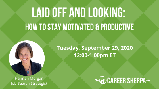 laid off and looking free webinar
