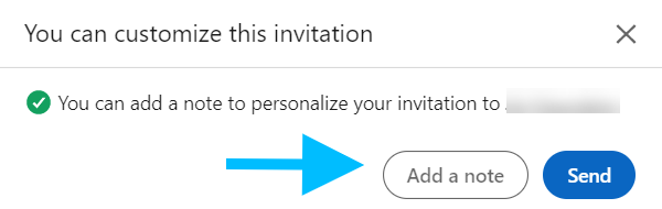 personalize your invitation note