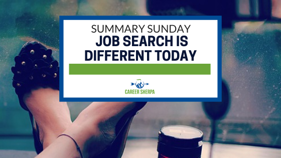 summary sunday job search is different today