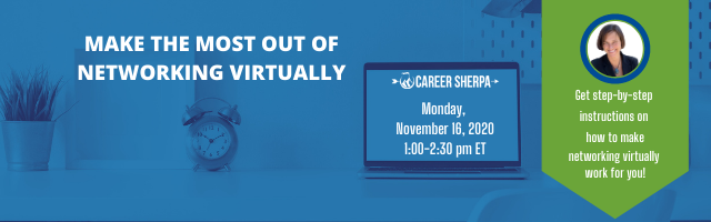 Make the most of networking virtually webinar