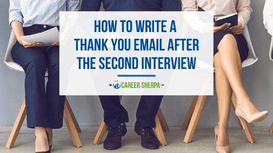 Three people preparing their second interview thank you email