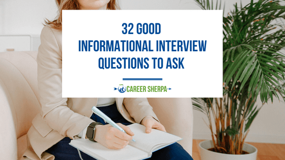 Woman writing down informational interview questions