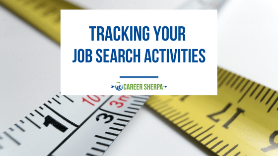 Tracking job search activities