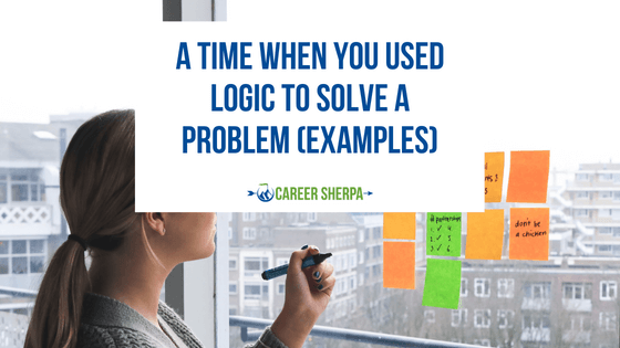 example of using logic to solve a problem