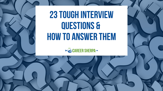 Tough interview questions



