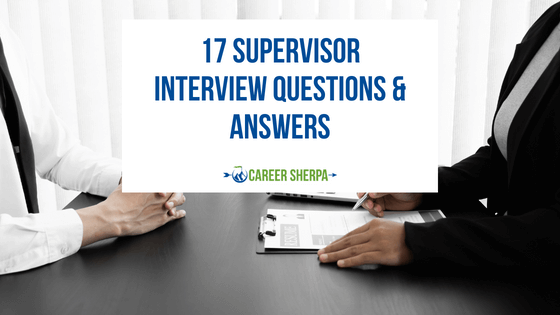 A candidate being asked a series of supervisor interview questions