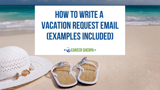 Vacation request email