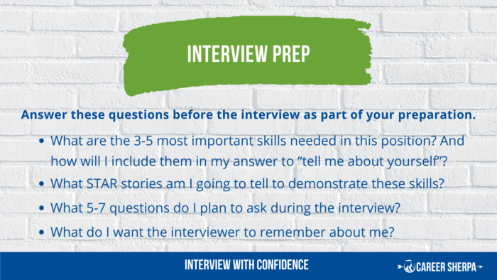 Interview prep questions