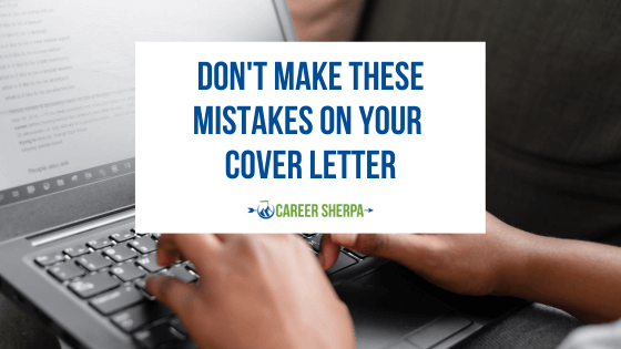 Mistakes on cover letter