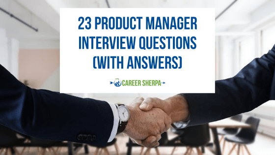 Two people shaking hands after practicing product manager interview questions