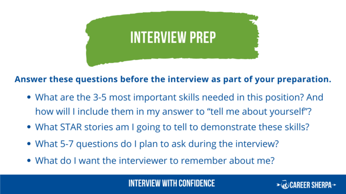 Interview preparation questions