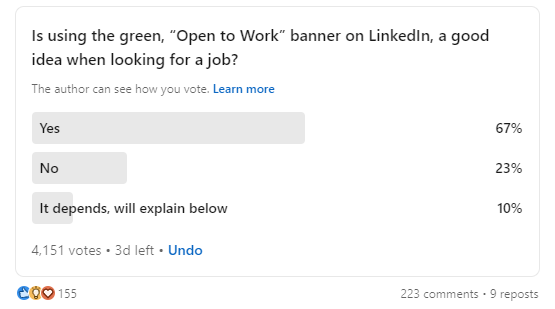 Open To Work poll by Adam Broda