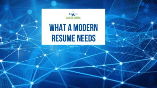 Guidelines for modern resume